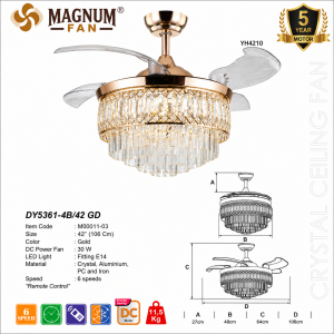 MAGNUM FAN DY5361-4B/42 GD