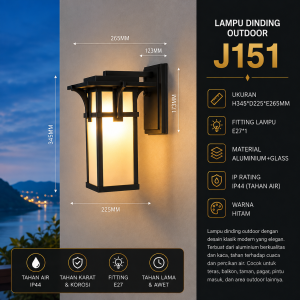 Lampu Dinding Outdoor J151