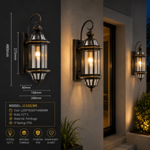 Lampu Dinding Outdoor J110S/BK