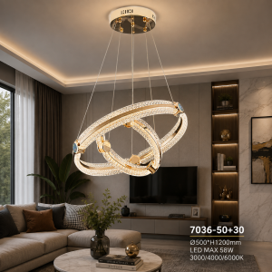 Lampu Gantung LED Modern 7036-50+30