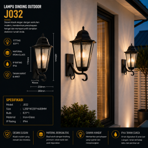 Lampu Dinding Outdoor J032