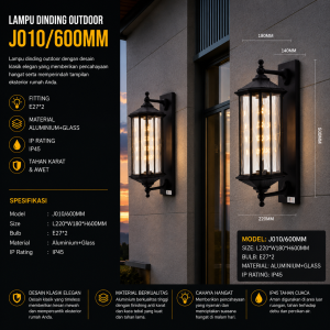 Lampu Dinding Outdoor J010/600MM