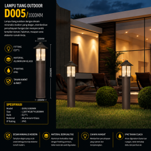Lampu Taman Outdoor D005 1000MM