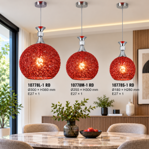 Lampu Gantung Kawat Aluminium 10778 RD