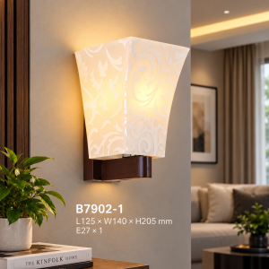 Lampu Dinding Kaca Motif B7902-1