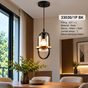 Lampu Gantung 33030/1P BK