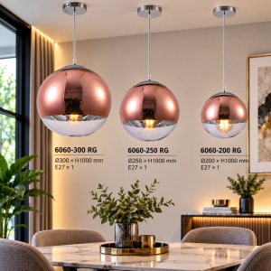 Lampu Gantung 6060 RG Rose Gold