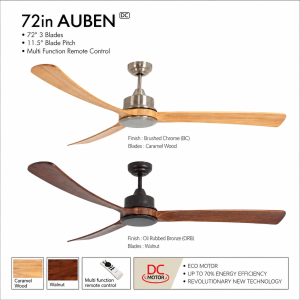 Kipas Plafon AUBEN 72 Inch DC