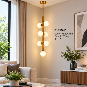 Lampu Gantung Bola Kaca Modern D1675-7