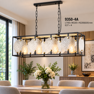 Lampu Gantung Kaca Modern 9350-4A
