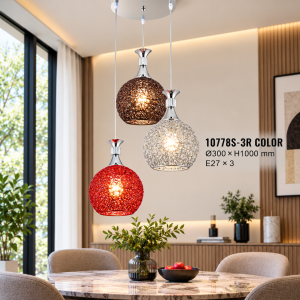 Lampu Gantung 3 Warna 10778S-3R COLOR