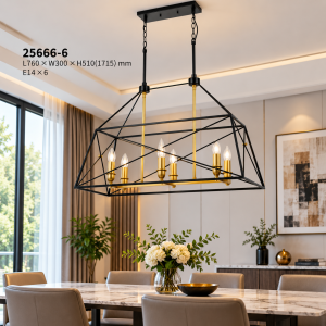 Lampu Gantung Industrial Modern 25666-6