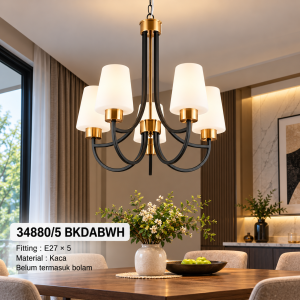 Lampu Gantung 34880/5 BKDABWH