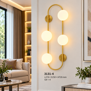 Lampu Dinding Bola Kaca Modern 3131-4