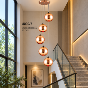 Lampu Gantung Void Rose Gold 8000/5