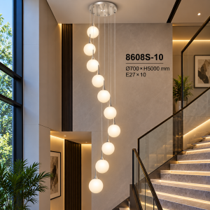 Lampu Gantung Bola Kaca 10 Susun 8608S-10