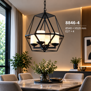 Lampu Gantung Geometris Modern 8846-4