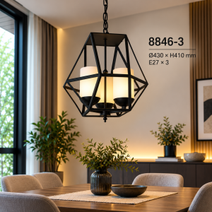 Lampu Gantung Geometris Modern 8846-3
