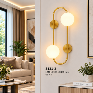 Lampu Dinding Bola Kaca Modern 3131-2