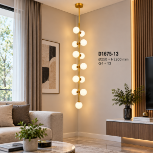 Lampu Gantung Bola Kaca Modern D1675-13