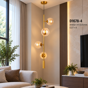 Lampu Gantung Bola Kaca Modern D1678-4