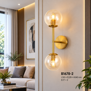 Lampu Dinding Kaca Modern B1678-2