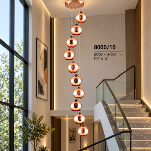 Lampu Gantung Void Rose Gold 8000/10