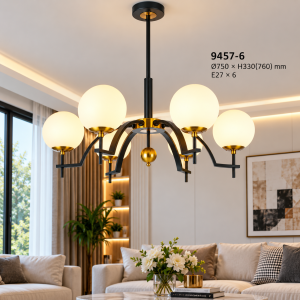 Lampu Gantung Bola Kaca Modern 9457-6