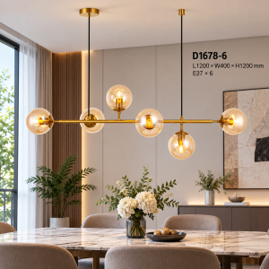 Lampu Gantung Kaca Modern D1678-6