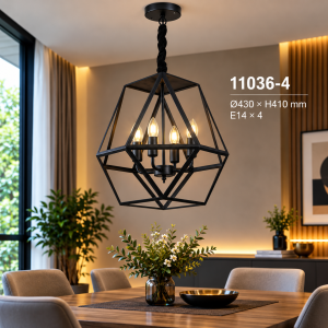 Lampu Gantung Industrial Geometris 11036-4