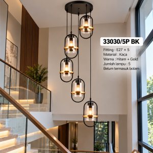Lampu Gantung Void 33030/5P BK