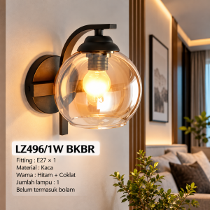Lampu Dinding LZ496/1W BKBR