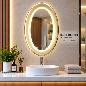 Cermin LED Oval Modern 16015-600×800