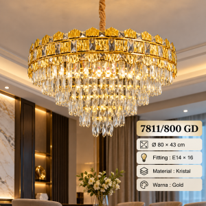 Lampu Gantung Kristal 7811/800 GD