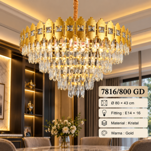 Lampu Gantung Kristal 7816/800 GD