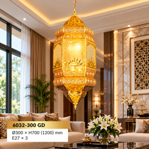 Lampu Gantung Arabic Classic 6032-300 GD