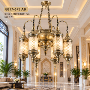 Lampu Gantung Moroccan 8817-6+3 AB