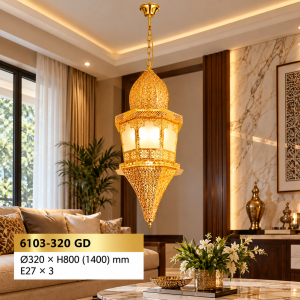 Lampu Gantung Arabic Classic 6103-320 GD