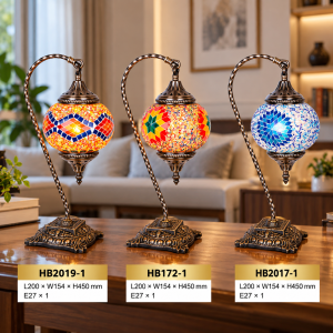 Lampu Meja Turkish Mosaic
