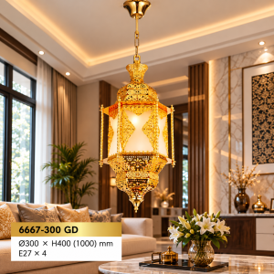 Lampu Gantung Arabic Classic 6667-300 GD